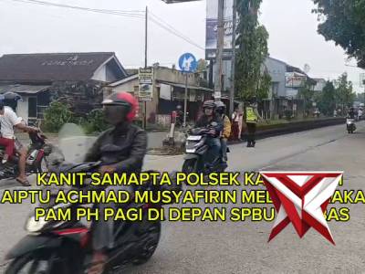 PAM pagi depan SPBU Sambas