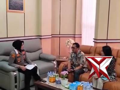 KAPOLRES TERNATE TERIMA KUNJUNGAN SILATURAHMI MANAGER GARUDA