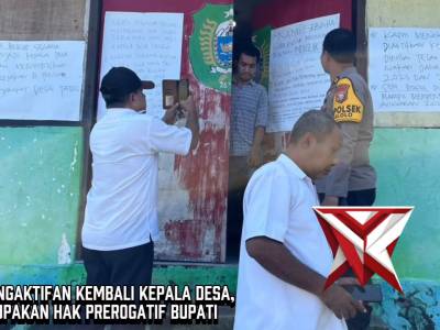 KAPOLSEK JAILOLO PANTAU SITUASI KAMTIBMAS TERKAIT POLEMIK KADES TAURO