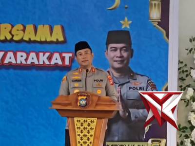 PERERAT SILATURAHMI DI BULAN SUCI, KAPOLDA KEPRI GELAR SAFARI RAMADHAN DAN SAPA PEKERJA PELABUHAN PU