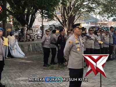 Pesan Kapolresta Gorontalo Kota, kepada seluruh petugas pengamanan unjuk rasa (UNRAS)
