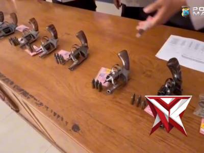 Pengecekan Senpi Dinas Berkala Personel Polres Madiun