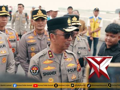 Kapolda Sumsel Melaksanakan Pengecekan Jalur Tol Kapal Betung