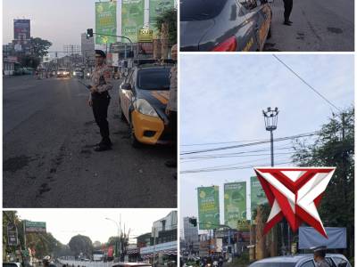 POLSEK SUKASARI LAKUKAN GIAT PENGATURAN ARUS LALULINTAS PAGI HARI.