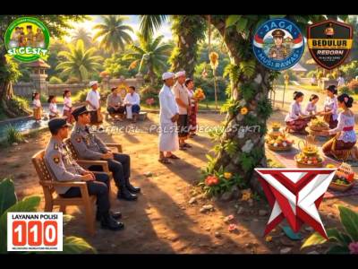 Polsek Megang Sakti Melaksanakan Pengamanan Kegiatan Ibadah Umat Hindu - PoliceTube