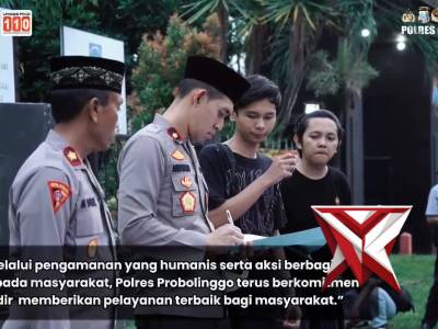 Pelayanan Aksi Damai Polres Probolinggo