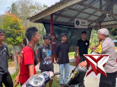 Ciptakan Lingkungan Nyaman! Polsek Palmatak Berikan Penyuluhan Bahaya Knalpot Brong