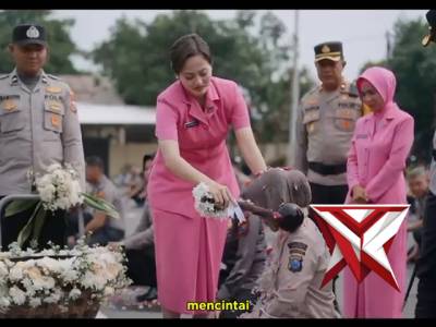 Momen Haru, 99 Personel Polres Kediri Resmi Sandang Pangkat Baru - PoliceTube