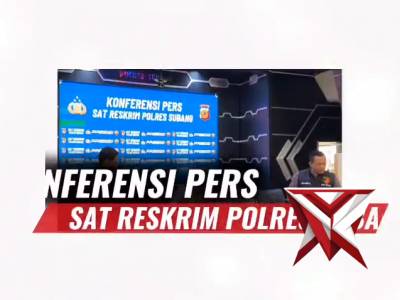 Konferensi Pers Sat Reskrim Polres Subang