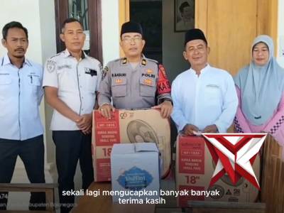 PEMBERIAN BINGKISAN IDUL FITRI & BANTUAN  KIPAS ANGIN