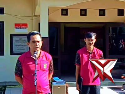 Apel pagi Polsek Tanjungpandan