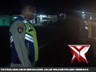 GIAT PATROLI MALAM POLSEK CEMPAKA