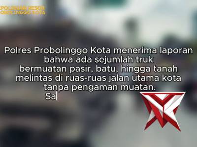 Truk Material Tak Pakai Terpal Dikeluhkan Warga, Ini Respons Polisi