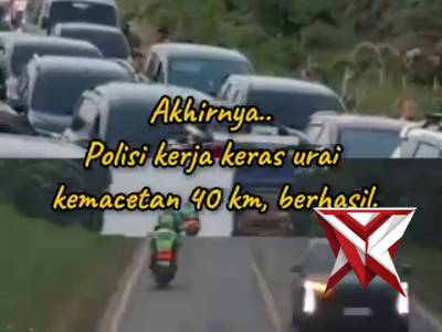 Gerak Cepat Polantas Sumsel Dalam Mengurai Kemacetan Parah Atasi Antrean 45 Km di Jakur Tungkal Jaya