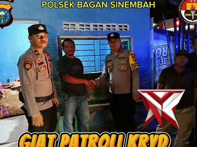 giat patroli KRYD oleh polsek bagan sinembah