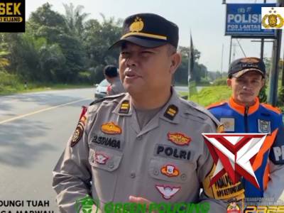 Live Report Arus Lalin di Pos PAM di Simpang Beringin