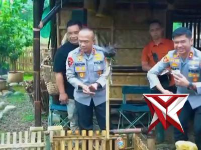 Kapolda Jabar Resmikan Saung Lodaya di Kecamatan Sukanagara, Kabupaten Cianjur