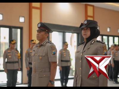 Kapolres Kediri Pimpin Upacara Pelantikan Jabatan Kasi TIK dan Kasium Polres Kediri