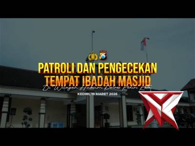 Polres Kediri Kota yang dipimpin oleh Kasat Samapta, kegiatan patroli