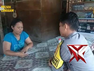 Sosialisasi Maklumat Kapolda Riau Tentang Karhutla Oleh Personil Polsek Langgam