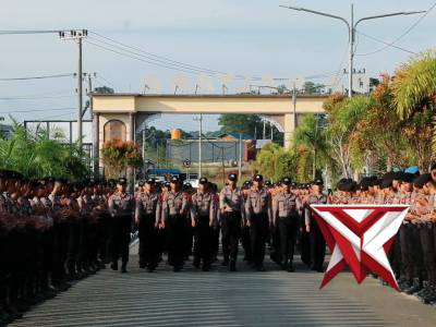Polda Kaltara melaksanakan upacara penyambutan bagi 101 Bintara Remaja