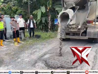 Gerakan Indonesia Asri (Aman,Sehat,Resik,Indah) Belida Polres OKU Timur.