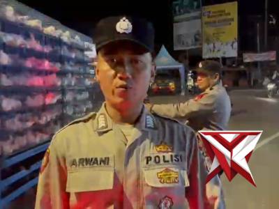 Laporan Situasi Arus Lalu Lintas Malam Hari dari Pos Pam Losari