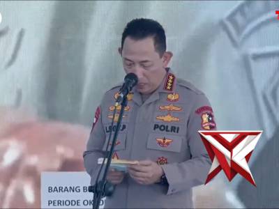 Satu Tahun Asta Cita Presiden RI, Polri Musnahkan 214,84 Ton Barang Bukti Narkoba - PoliceTube