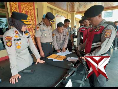 PEMERIKSAAN SENPI DINAS PERSONEL POLRES PRABUMULIH