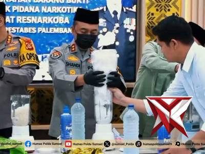 Kapolda Sumsel Pimpin Pemusnahan Barang Bukti, Tegaskan Komitmen Berantas Penyalahgunaan dan Peredar