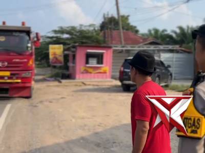 Pantauan arus lalu lintas di Jalan lintas timur Jambi - Palembang dalam rangka pengamanan arus balik