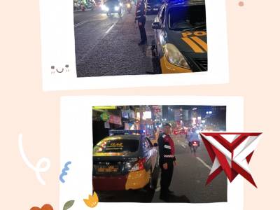 QR POLSEK SUKASARI LAKUKAN GIAT RUTIN YANMAS MALAM BANDUNG LAUTAN BIRU