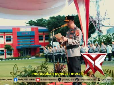 Kapolda Sumsel Irjen Pol. Dr. Sandi Nugroho, S.I.K., S.H., M.Hum Pimpin Upacara Hari Kesadaran Nasio