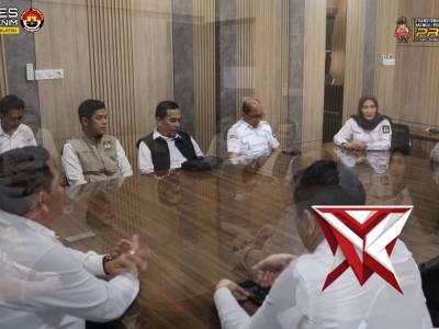 Audiensi Kapolres Muara Enim Bersama KPU Muara Enim