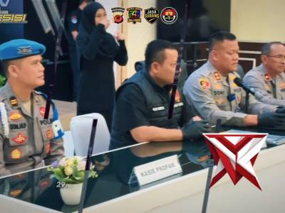 Konferensi Pers Sat Reskrim Polres Subang