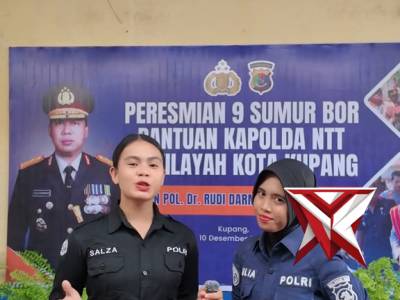 Kapolda NTT Meresmikan 9 sumur bor di Polresta Kupang Kota