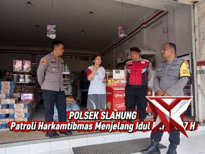 Polsek Slahung Gelar Patroli Harkamtibmas Menjelang Hari Raya Idul Fitri 1447 H