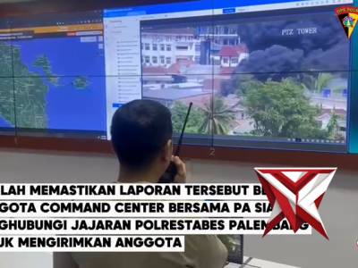 Respon Cepat Call center 110 Polda Sumsel Menindaklanjuti Laporan Masyarakat Ttg adanya Musibah - PoliceTube
