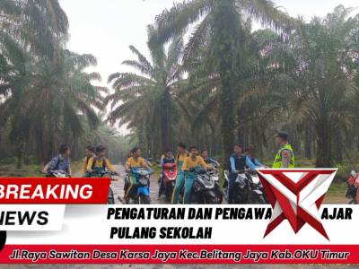 POLSEK BELITANG III PENGATURAN DAN PENGAWALAN PELAJAR PULANG SEKOLAH