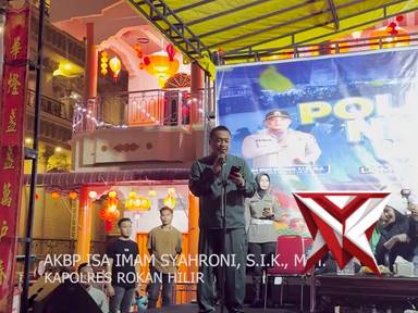 giat polres rohil night run go sprint go green