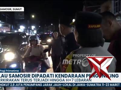 PULAU SAMOSIR DIPADATI KENDARAAN BERMOTOR