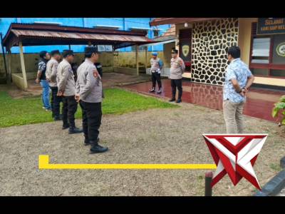 Apel pagi Personil Polsek Pampangan