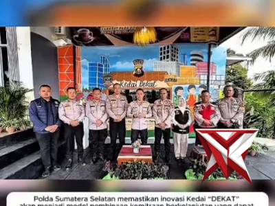 Kapolda Sumsel Irjen Pol Dr. Sandi Nugroho melalui Polres OKU Selatan meluncurkan kedai "DEKAT".