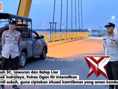 Guna menjaga keamanan dan ketertiban masyarakat (kamtibmas) tetap kondusif, jajaran Polsek Indralaya