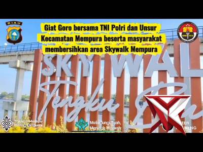 Gotong Royong Bersama TNI Polri Polsek Siak