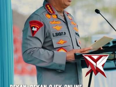 Kapolri Gerakkan Ojol dan Buruh Jaga Kamtibmas Sumsel - PoliceTube