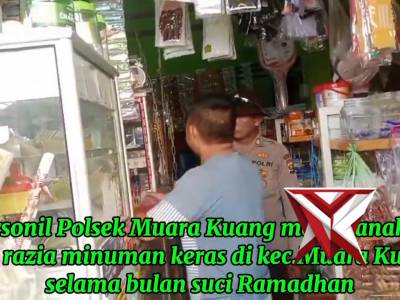 Giat razia miras polsek muara kuang