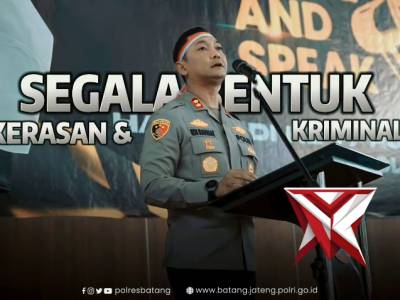 RISE AND SPEAK DALAM RANGKA HARI JADI POLWAN KE 77

Kapolres Batang pimpin AKBP EDI RAHMAT MULYANA.,