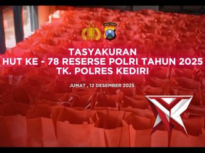 Tasyakuran HUT Ke - 78 Reserse Polri Tahun 2025 Polres Kediri