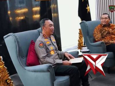 Kapolda Sumatera Selatan Irjen Pol Dr. Sandi Nugroho menerima audiensi jajaran pimpinan PLN UID S2JB